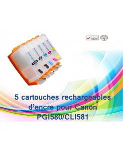 cartouche d'encre rechargeable PGI580,recharge cartouche canon TR7550